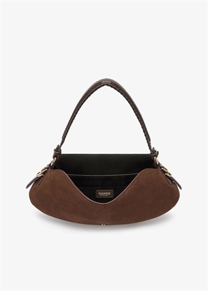 B-Kat recycled suede pelinova bag Chicory Coffee B2070052 Ganni 